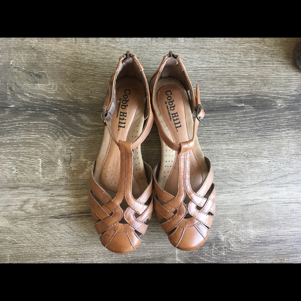 70S OR 90S STYLE | COBB HILL IRELAND FISHERMAN SANDAL COGNAC